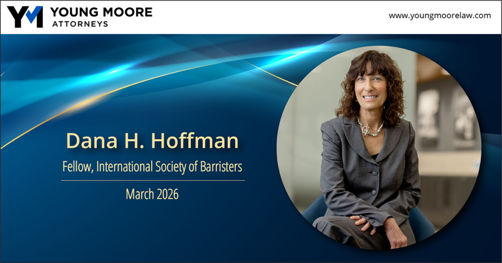 Photo of attorney Dana H. Hoffman who was inducted as a Fellow of the International Society of Barristers. The ceremony took place in Hawaii in March of 2026.