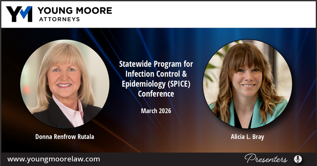 Rutala & Bray Present at SPICE Conference - Infection Control in Long Term Care Setting